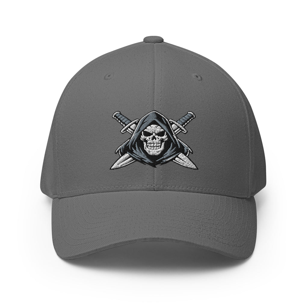 Gray cap with logo on a white background