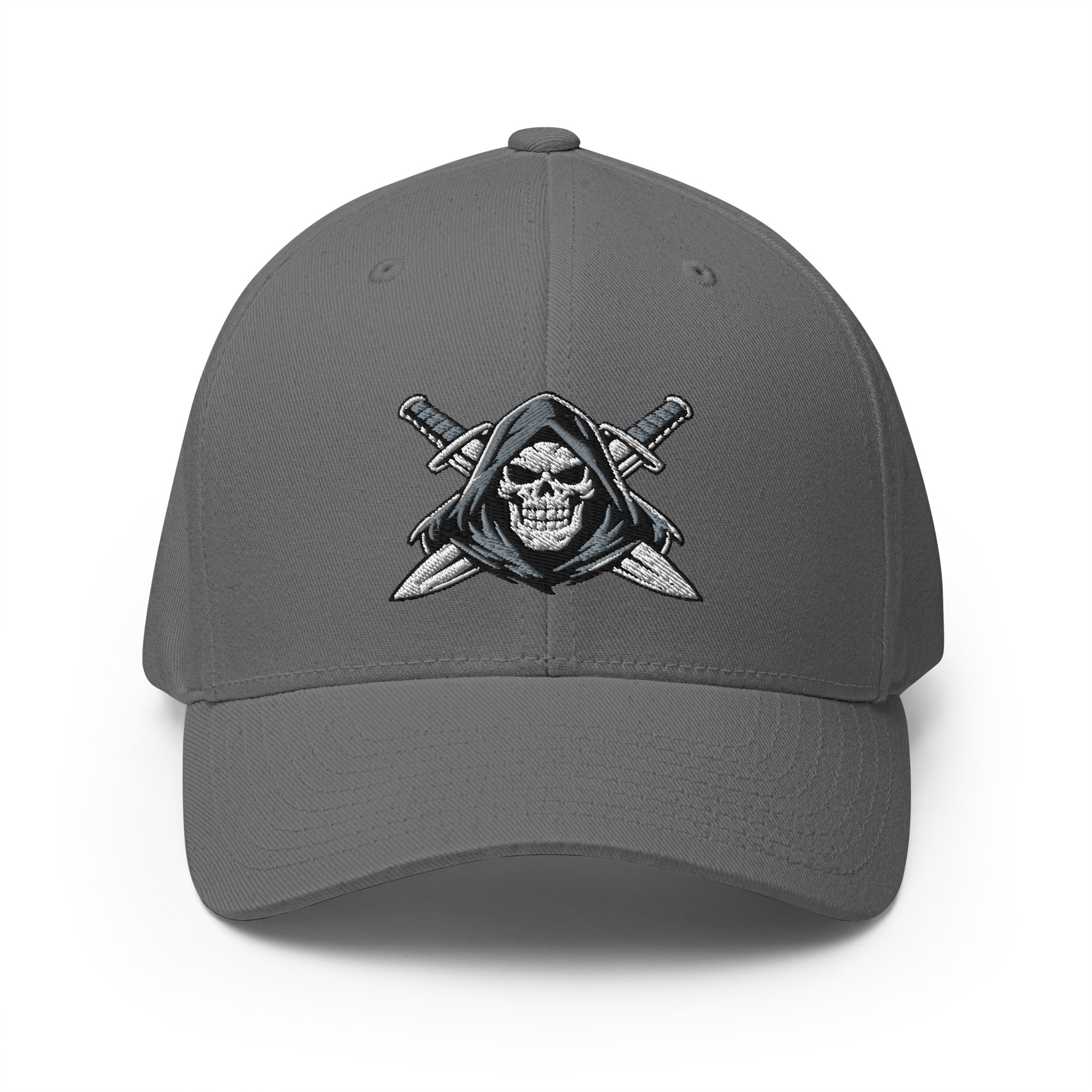 Gray cap with logo on a white background