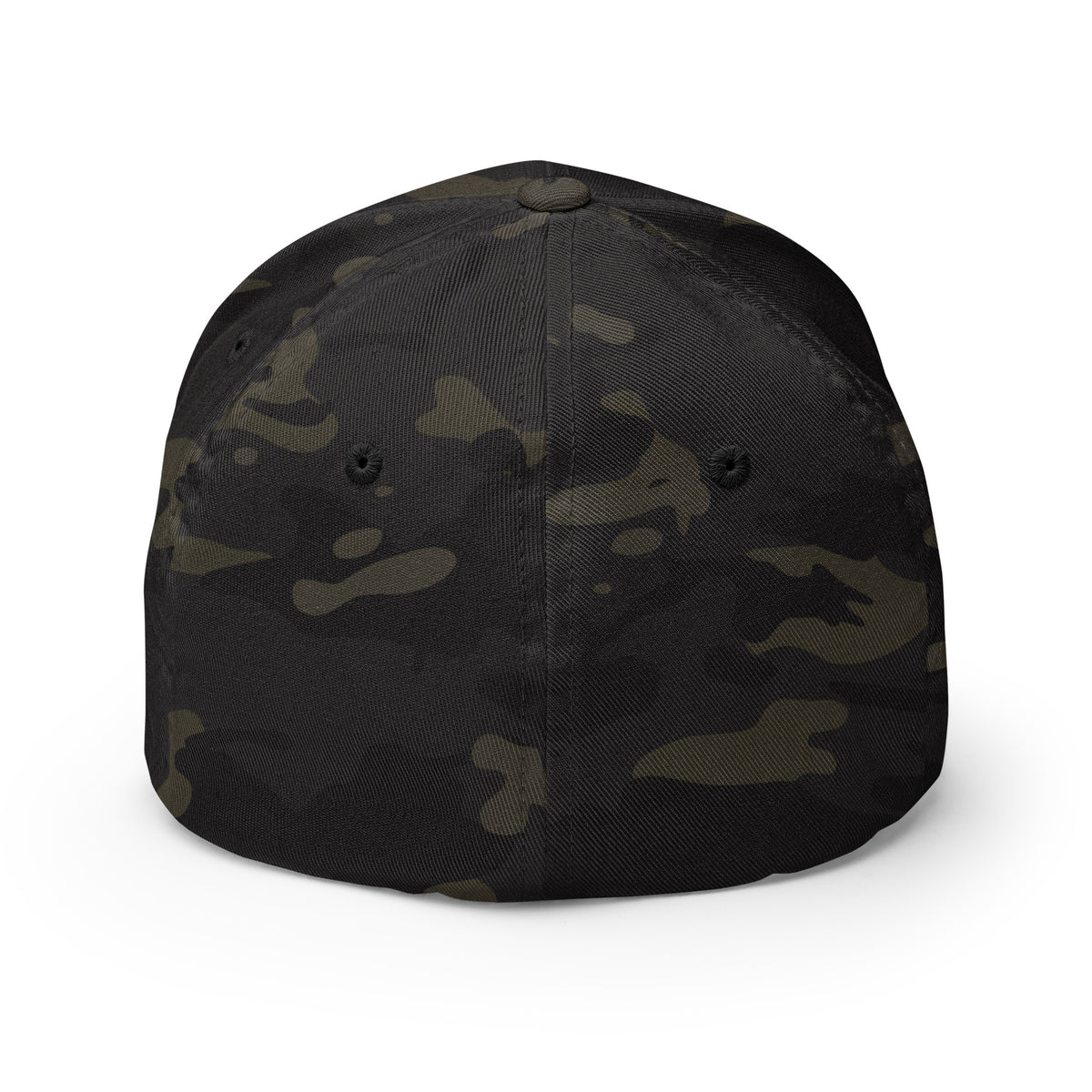 Back view of multicam black Infidel Cobra King Flexfit hat
