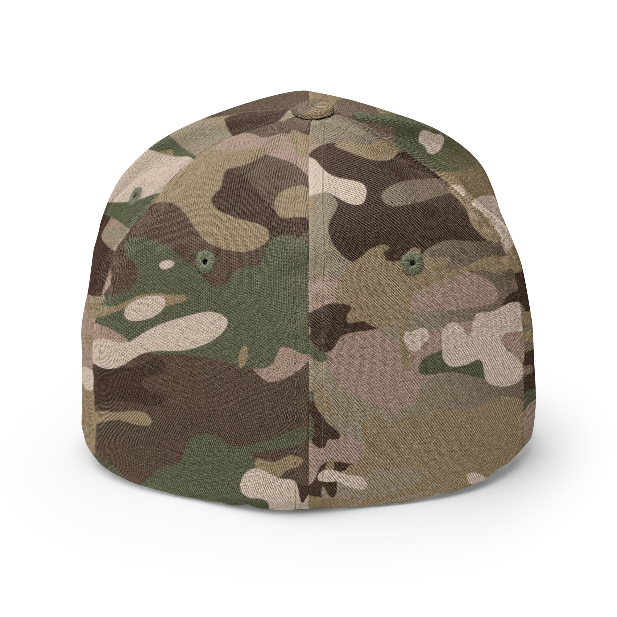 Back view of multicam green Infidel Cobra King Flexfit hat