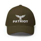 Brown cap with 'Patriot' and an eagle logo on a white background