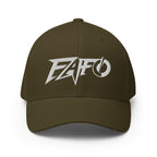 Front view of olive FAFO Power Flexfit hat