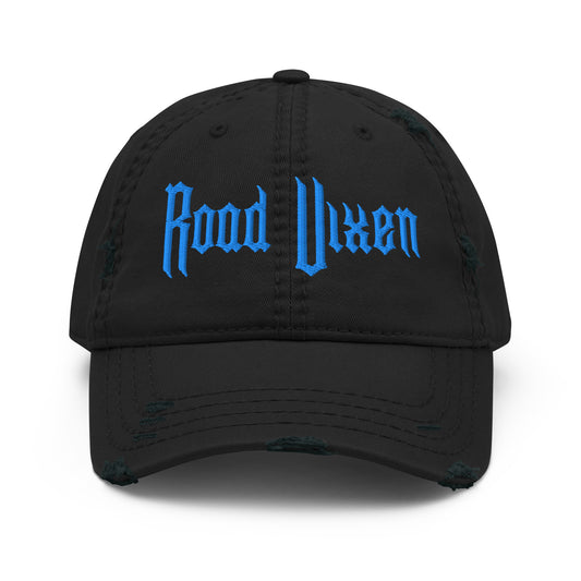 Road Vixen Distressed Dad Hat - Blue Stitch  Infidel Collective
