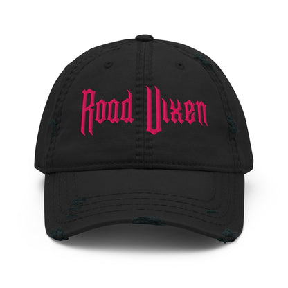 Road Vixen Distressed Dad Hat - Pink Flamingo Stitch  Infidel Collective