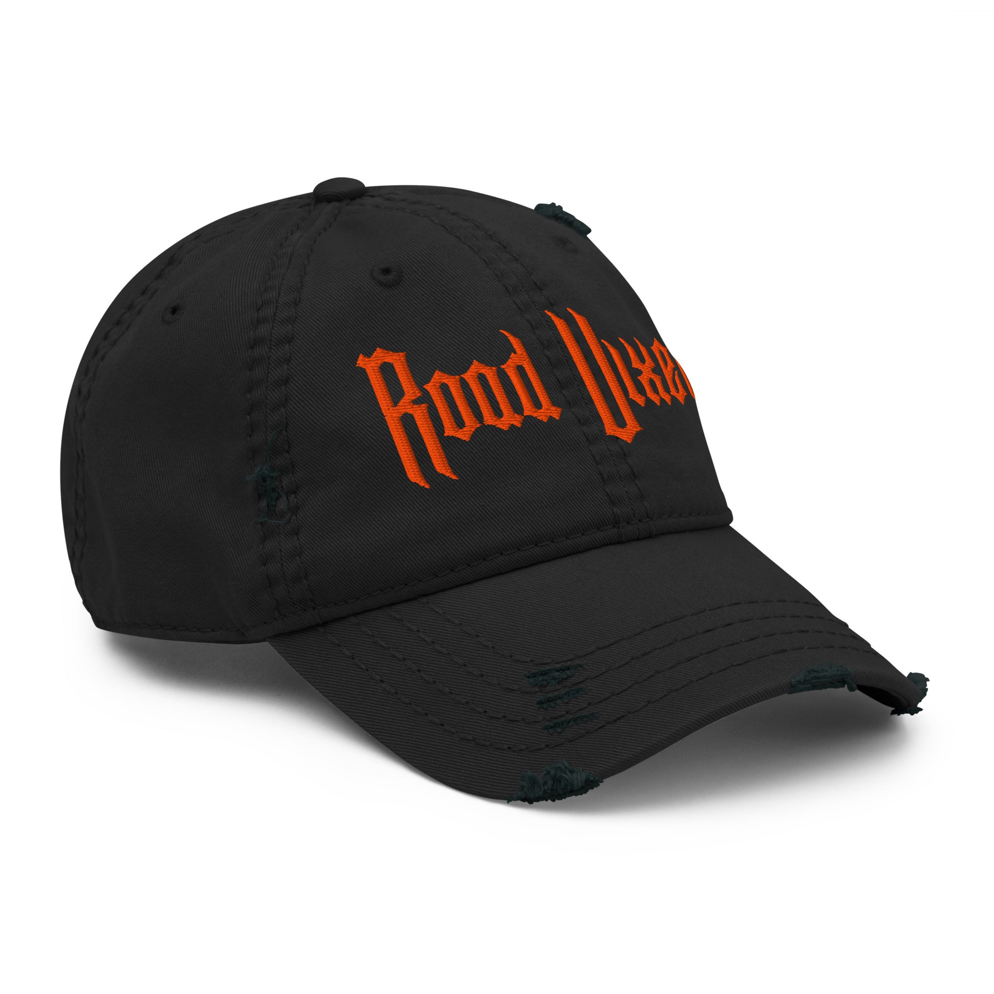 Road Vixen Distressed Dad Hat - Orange Stitch  Infidel Collective