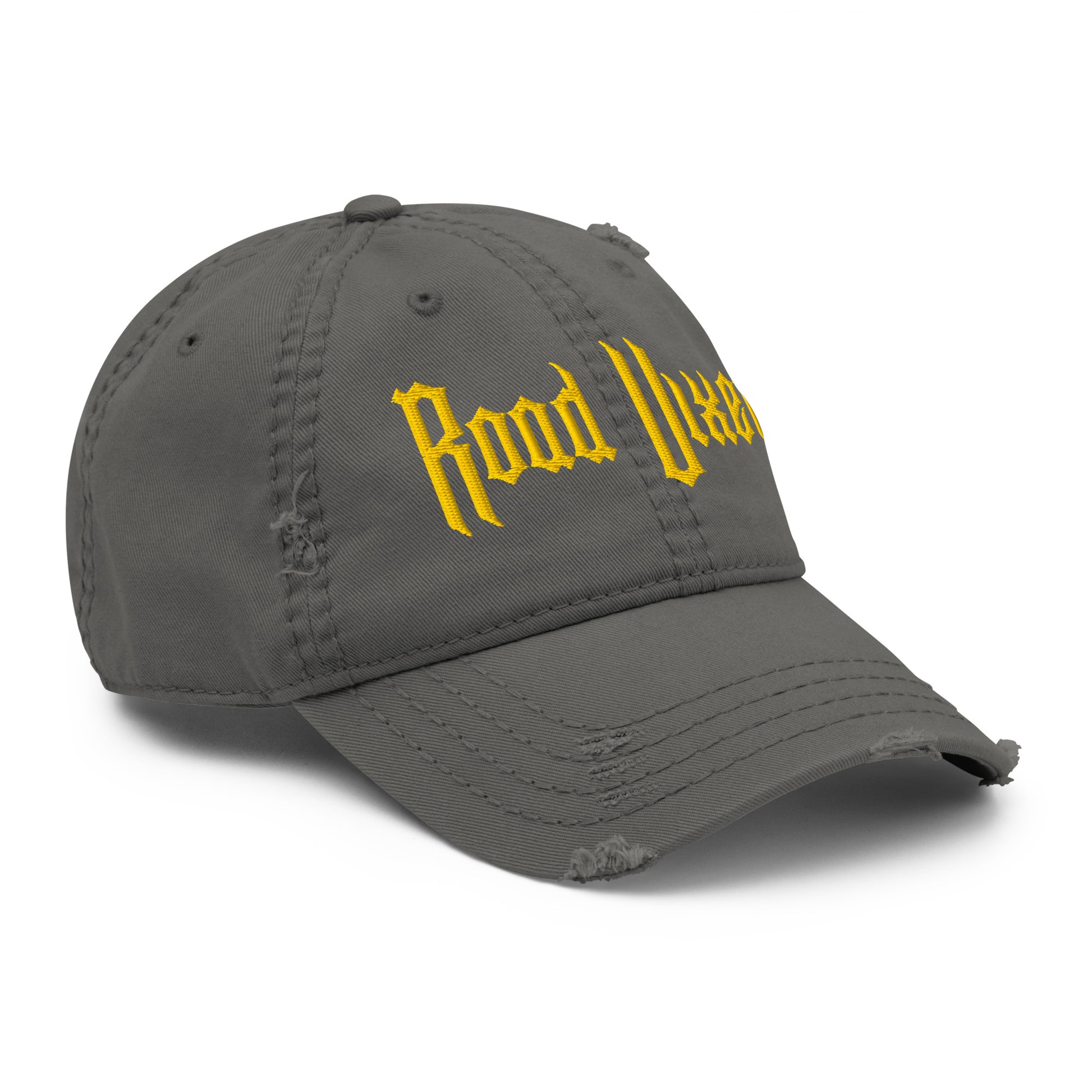 Road Vixen Distressed Ball Cap - Yellow Stitch  Infidel Collective