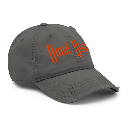 Road Vixen Distressed Dad Hat - Orange Stitch  Infidel Collective