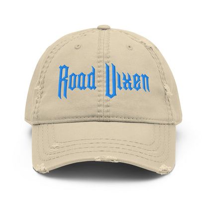 Road Vixen Distressed Dad Hat - Blue Stitch  Infidel Collective
