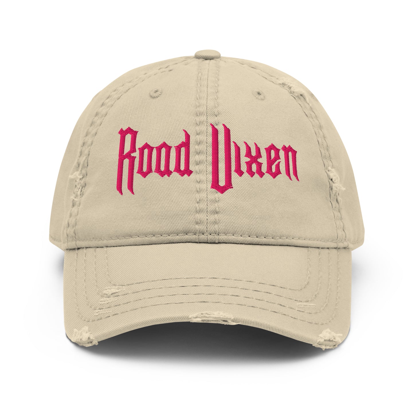Road Vixen Distressed Dad Hat - Pink Flamingo Stitch  Infidel Collective