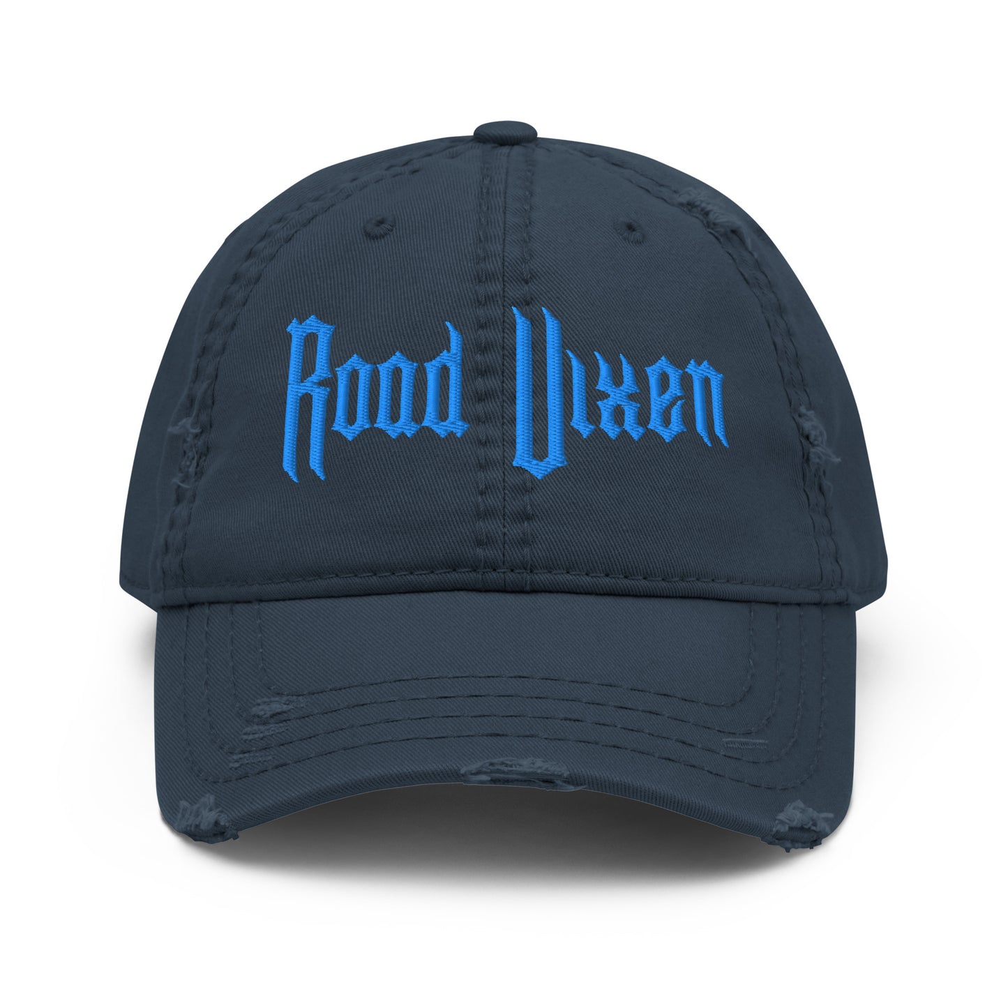Road Vixen Distressed Dad Hat - Blue Stitch  Infidel Collective