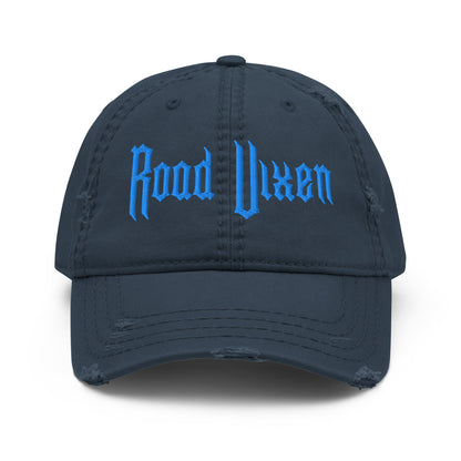 Road Vixen Distressed Dad Hat - Blue Stitch  Infidel Collective