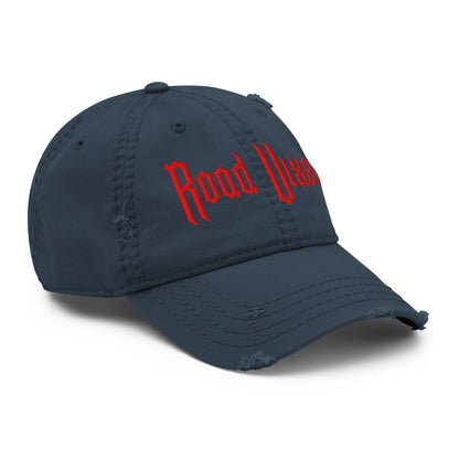 Road Vixen Distressed Dad Hat - Red Stitch  Infidel Collective