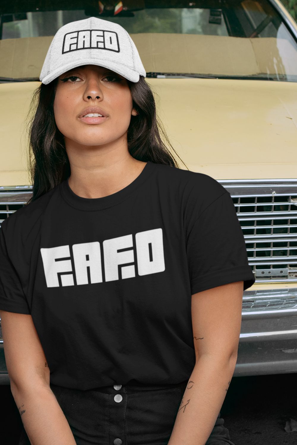 T-Shirt  Graphic Tees Men & Women Want – NSFW FAFO Black T Shirt With Savage Attitude Infidel Collective