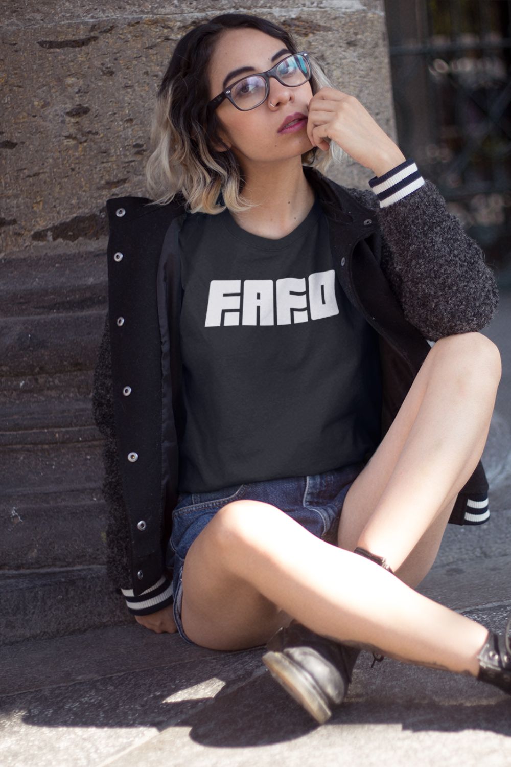 T-Shirt  Graphic Tees Men & Women Want – NSFW FAFO Black T Shirt With Savage Attitude Infidel Collective