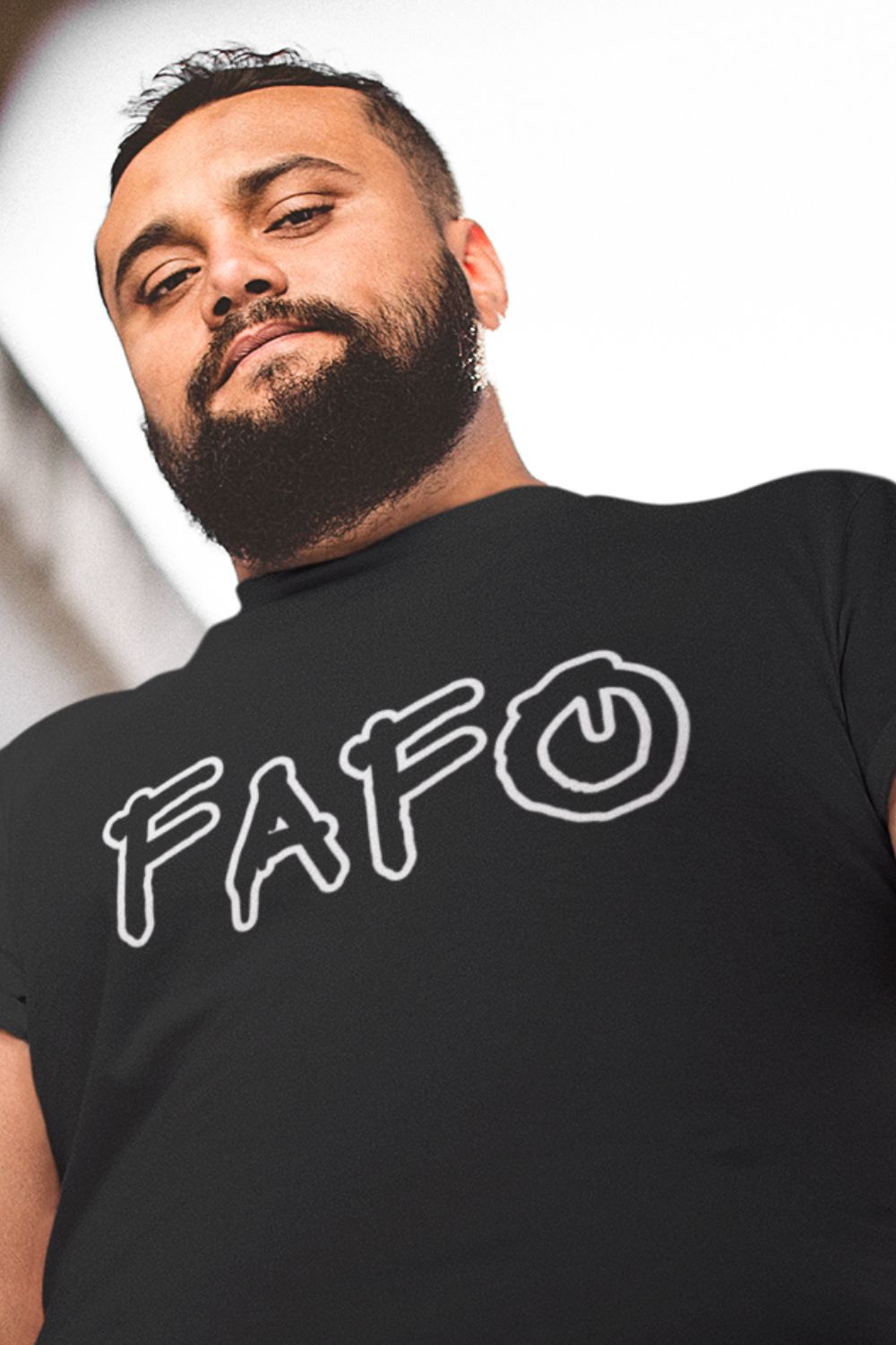 T-Shirt  Graphic Tees Men & Women Want – NSFW FAFO Spray Paint Black T Shirt Infidel Collective