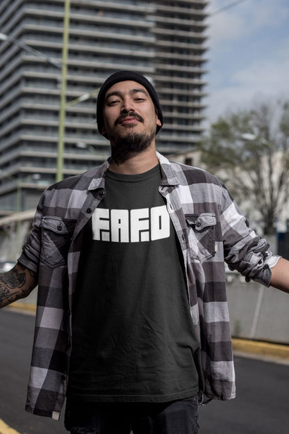 T-Shirt  Graphic Tees Men & Women Want – NSFW FAFO Black T Shirt With Savage Attitude Infidel Collective