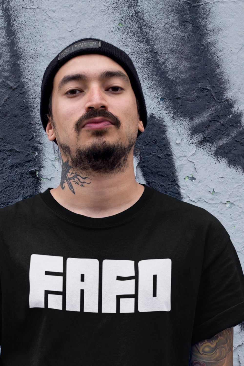 T-Shirt  Graphic Tees Men & Women Want – NSFW FAFO Black T Shirt With Savage Attitude Infidel Collective