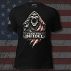 Fear the Patriot reaper graphic black tee from Infidel Collective