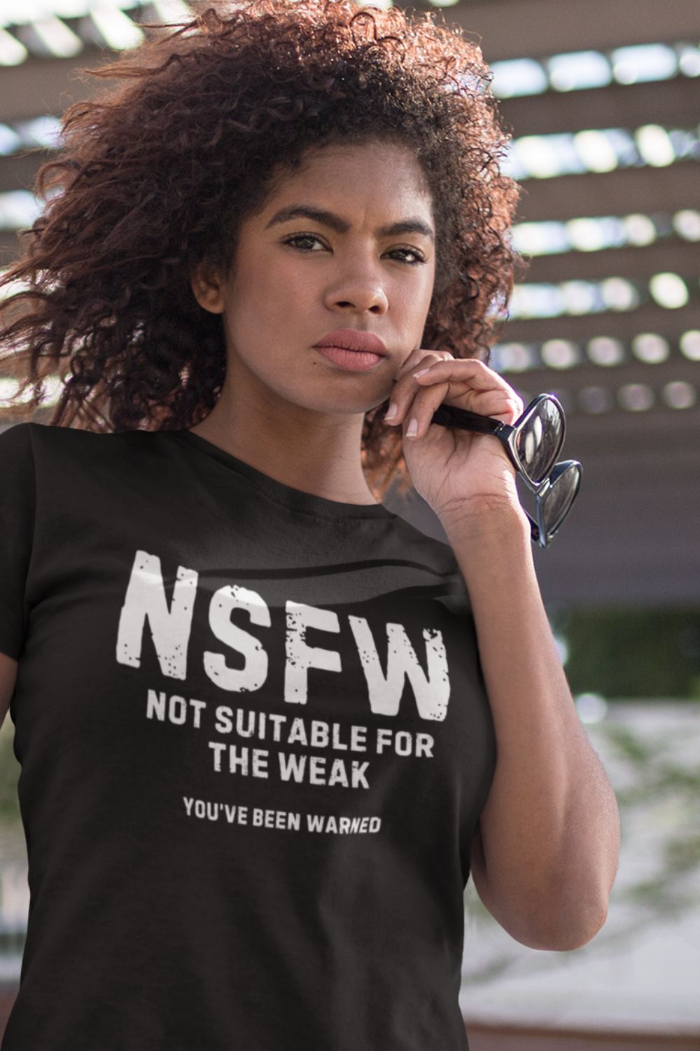 T-Shirt  Graphic Tees Men & Women Want – NSFW Warning Black T Shirt Infidel Collective