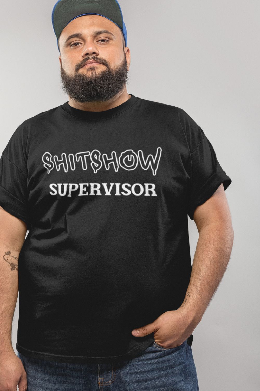 T-Shirt  Graphic Tees Men & Women Rock – NSFW Shitshow Supervisor Black T Shirt Infidel Collective