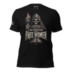 Hell Hath No Fury Free Women skull liberty torch graphic black tee from Infidel Collective