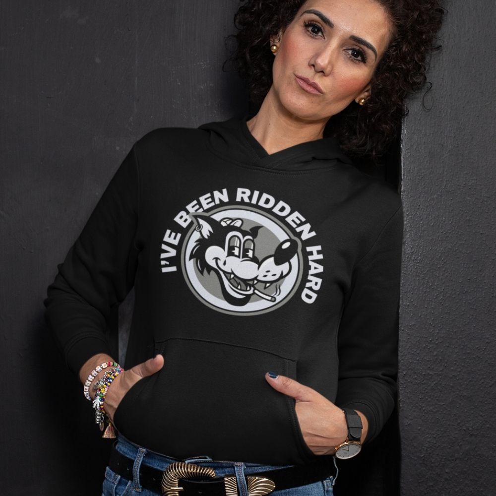 Black I've Been Ridden Hard Hoodie  Infidel Collective