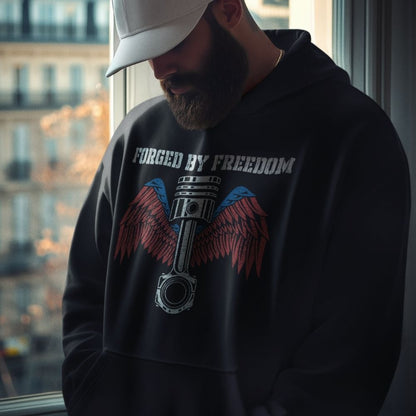 Forged by Freedom Patriotic Black Hoodie  Infidel Collective