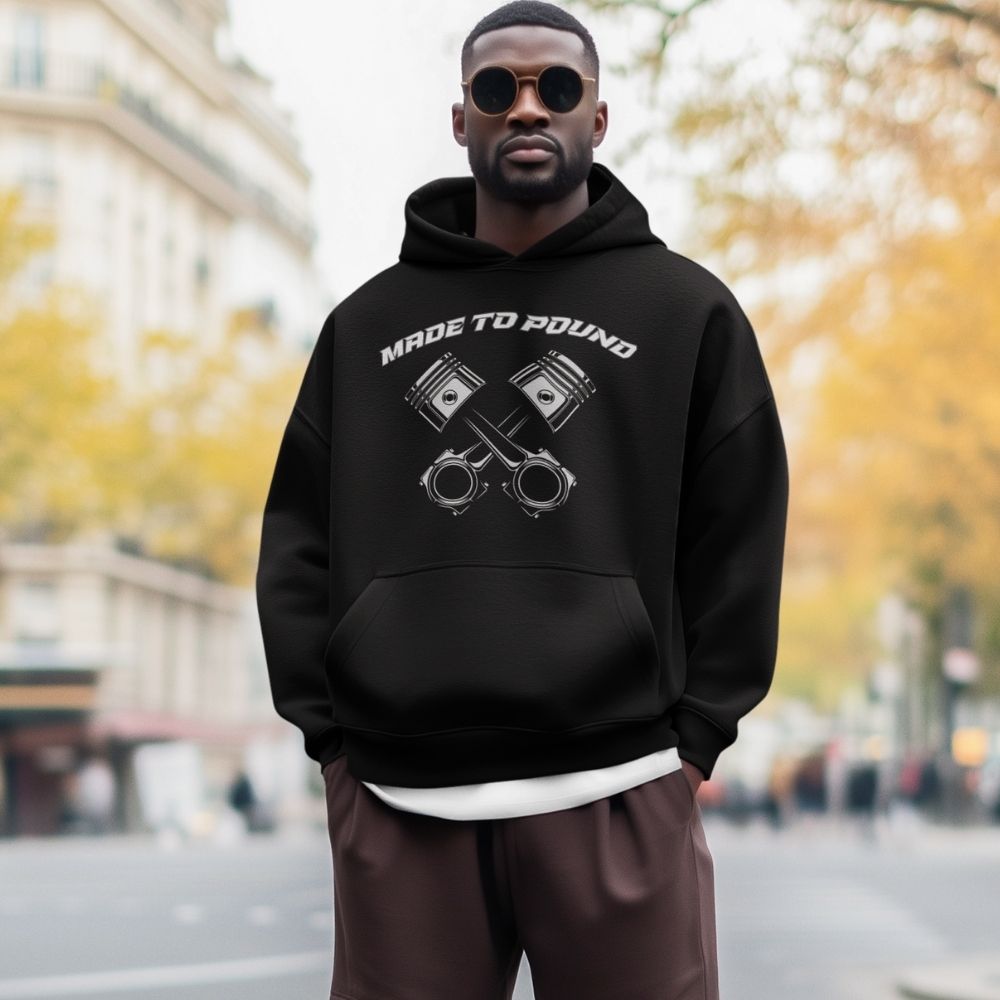 Made to Pound Black Hoodie  Infidel Collective