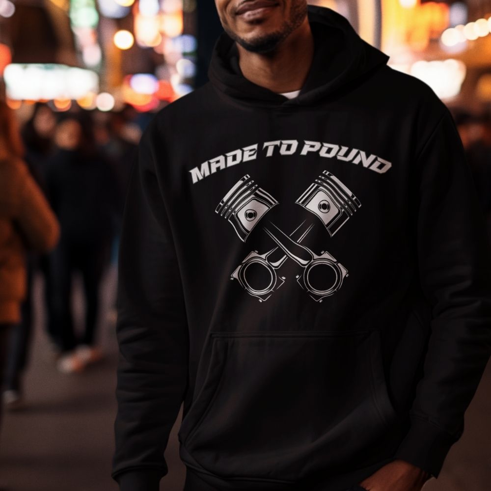 Made to Pound Black Hoodie  Infidel Collective