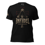 Infidel Fear None hooded reaper graphic black tee from Infidel Collective