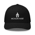 Black snapback hat with embroidered 2A Molon Labe, back view
