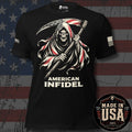 USA Made American Infidel Red White Blue Reaper Tee