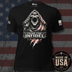USA Made Fear the Patriot Red Streak Reaper Tee