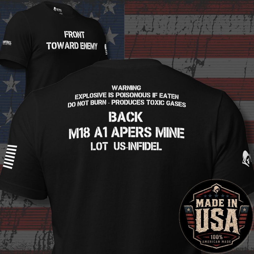 USA Made Front Toward Enemy Claymore Double-Sided Tee