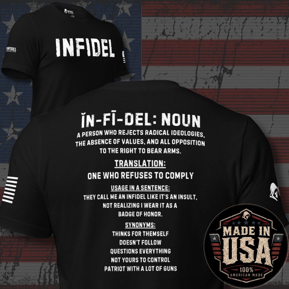 USA Made Infidel Defined Back Print Tee