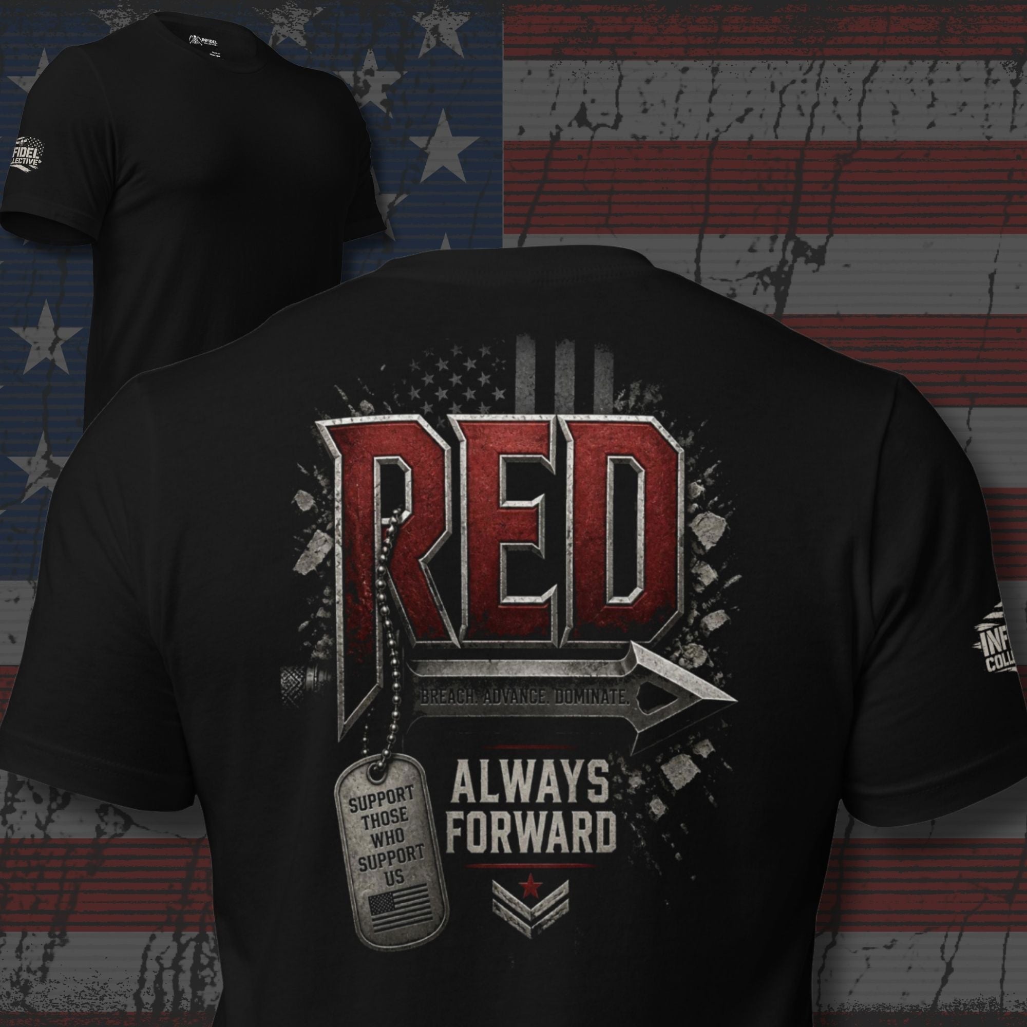 RED Marines BAD Ass Tee
