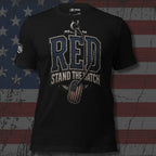 RED Navy Stand the Watch Tee