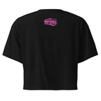 Welcome to the Shitshow Pink on Black NSFW Crop Top  Infidel Collective