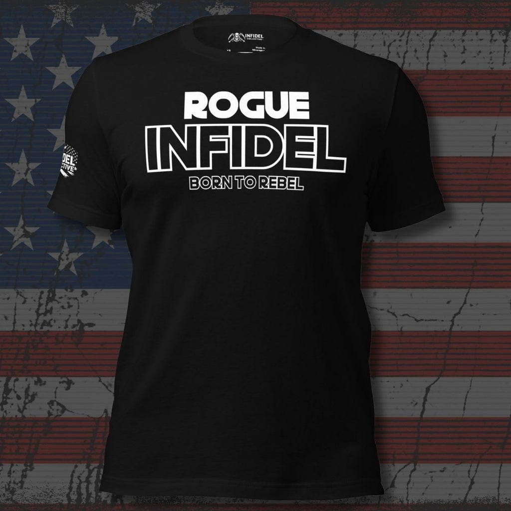 Built for men who were never interested in fitting neatly into someone else's mold. This front-print tee keeps it simple with the INFIDEL identity front and center, backed by the independent spirit that comes with earning your own path.