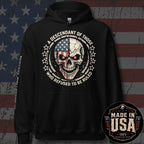 USA Made Descendant of the Unruled Patriotic Skull Hoodie