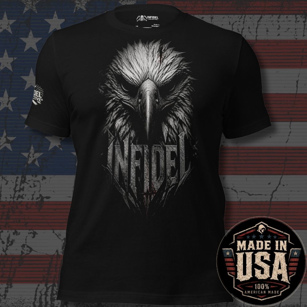 USA Made Infidel Eagle Head Tee