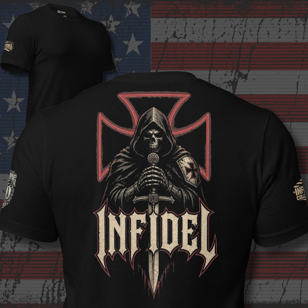 F50 Infidel Knight Cross Back Print