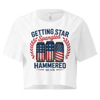 Crop Top Patriotic Crop Top – Star Spangled Hammered 1776 Fourth of July Shirt Infidel Collective