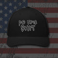 Black snapback hat with embroidered Do Epic Sh!t Graffiti, back view