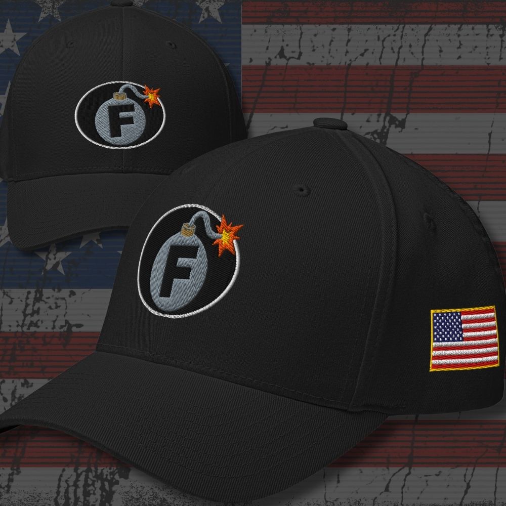 Product image of F-BOMB Flexfit with its embroidered design