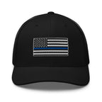 Hats Black Snapback Custom Trucker Hats Thin Blue Line Flag Cool Patriotic Cap Infidel Collective