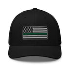 Hats Black Snapback Custom Trucker Hats Thin Green Line Flag for Men & Women Infidel Collective