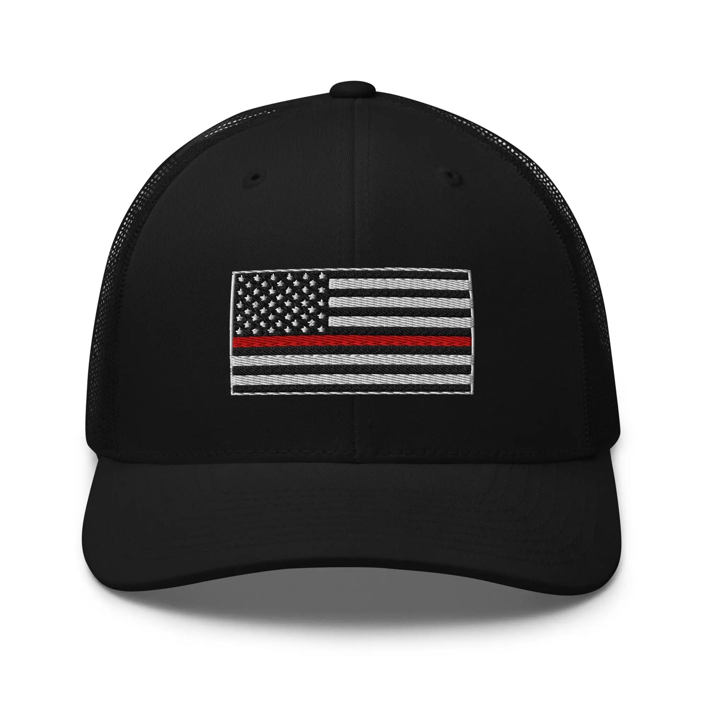 Hats Black Snapback Custom Trucker Hats Thin Red Line Flag for Men & Women Patriotic Cap Infidel Collective