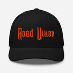 Snapback Custom Trucker Hats Road Vixen Cap for Sexy Women - Orange Stitch  Infidel Collective