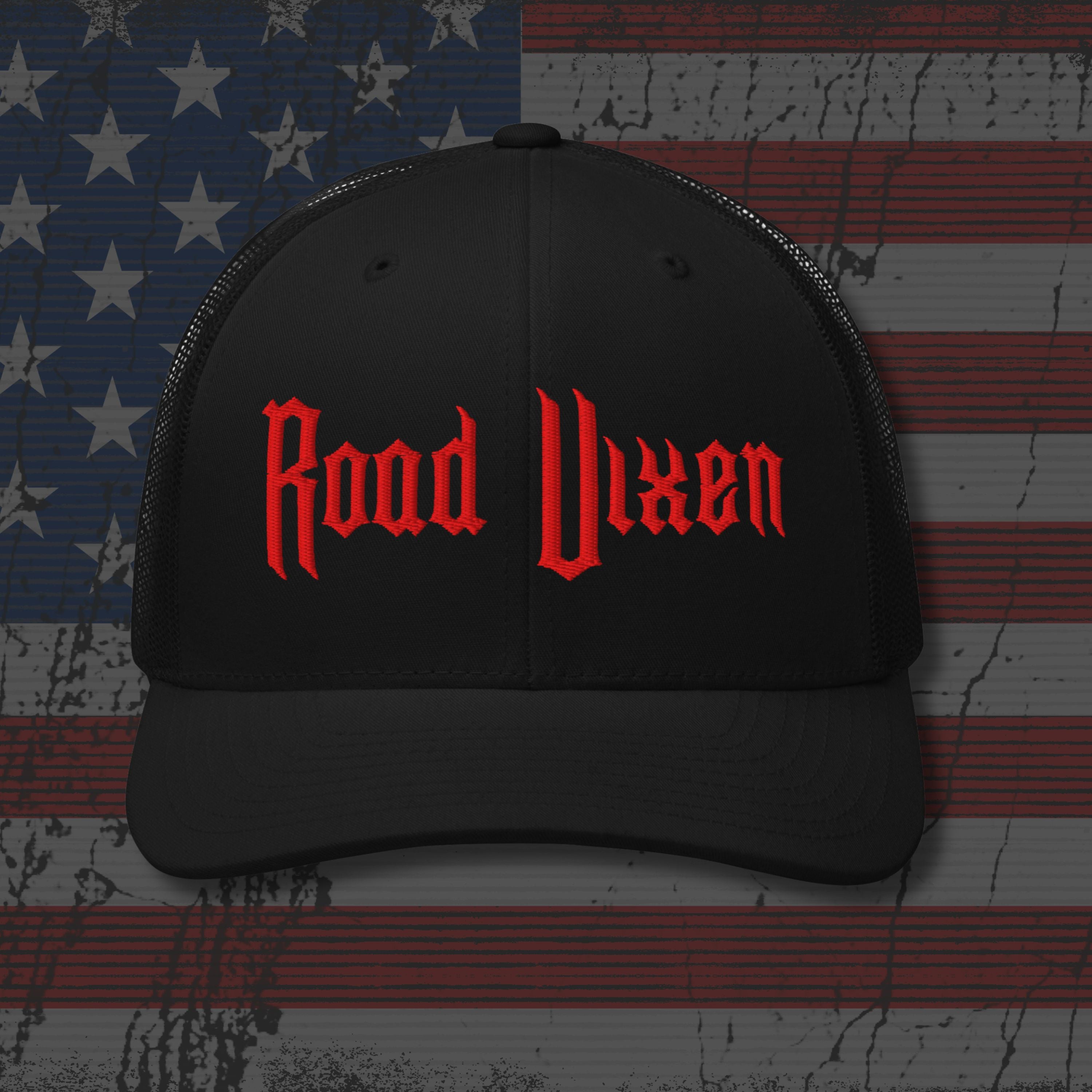 Road Vixen Red Stitch Snapback